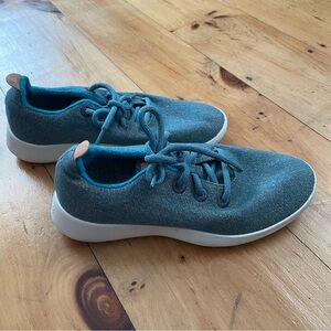 Allbirds Running Shoe Sneakers Merino Wool Teal Women’s Size 8 multicolor casual